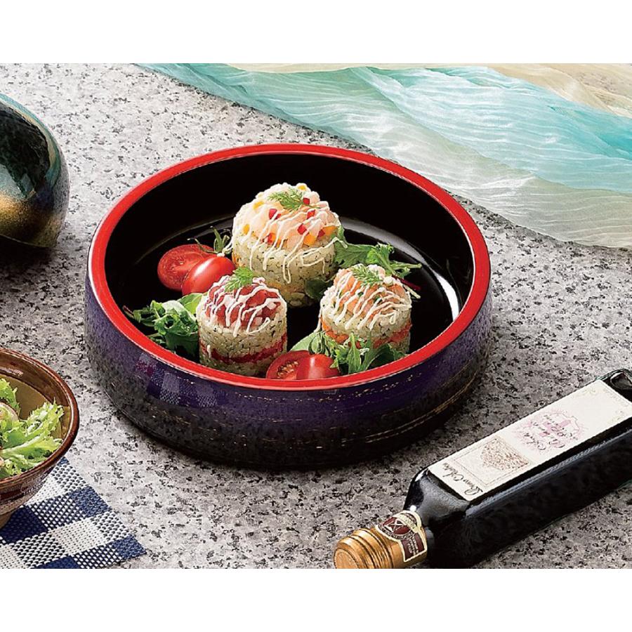 寿司桶 DX特上蓋付 二色金箔 1人用 業務用 日本製 手巻き寿司 海鮮