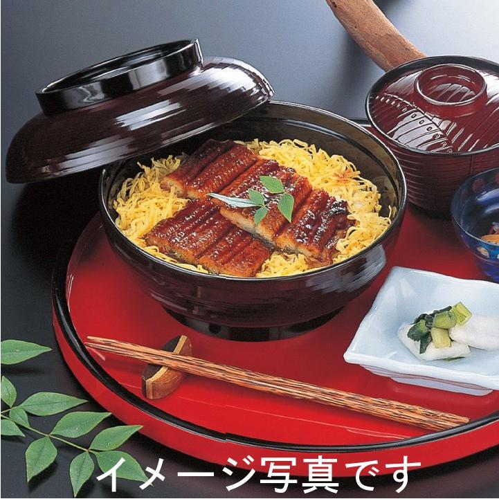 6寸耐熱乱引三日月丼 溜内黒うなぎ 重箱 器 ひつまぶし 鰻 日本製 土用