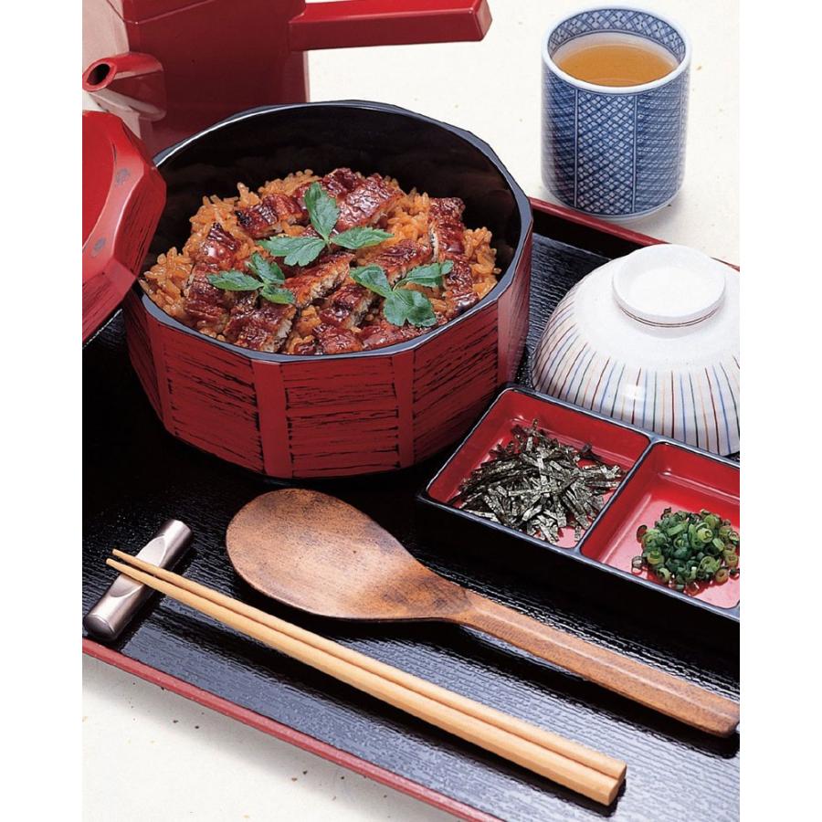 耐熱木彫多用丼 大 溜内朱 うなぎ 重箱 器 ひつまぶし 鰻 日本製 土用