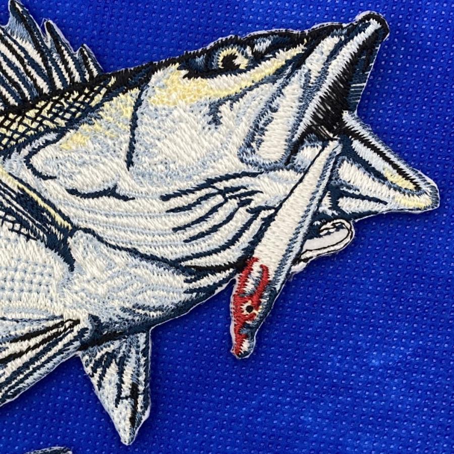 suzuki-1/大型スズキワッペン/シーバス/フィッシュワッペン/魚刺繍/魚
