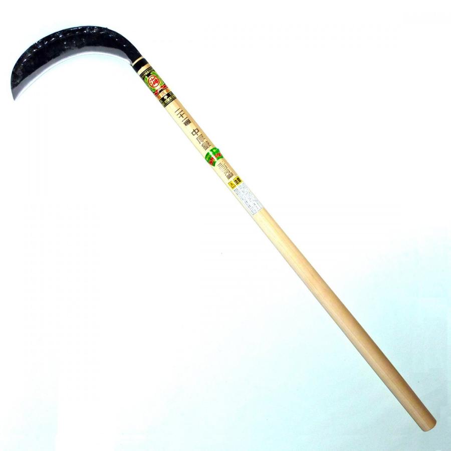 土佐刃物 三日月鎌 中厚鎌 両刃 210mm 長柄付き : 土佐刃物と園芸用品の店 - 通販 - Yahoo!ショッピング