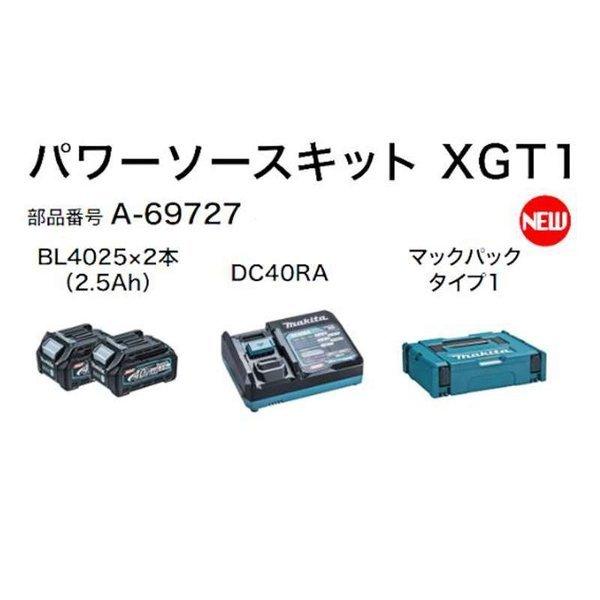 アウトレットのセール マキタ XGT1 パワーソースキット A-69727(40VmaxバッテリBL4025(2.5Ah)×2本・充電器DC40RA・マックパックタイプ3付)