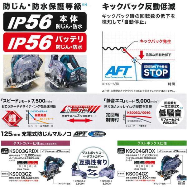 マキタ（makita） KS004GRDX 125mm充電式防じんマルノコ 40Vmax セット 
