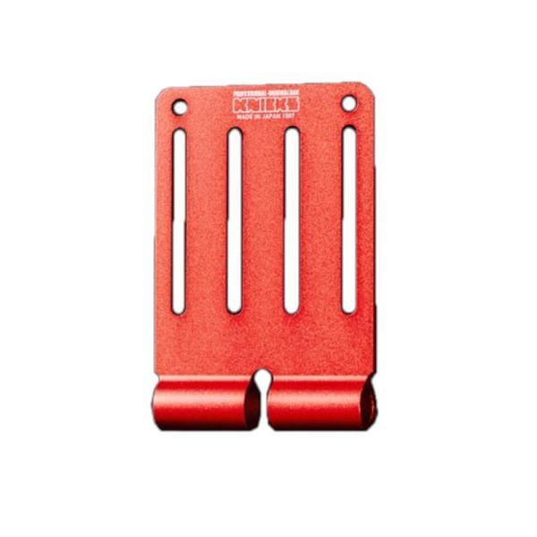 KNICKS ニックス ALU15LR アルミ製ベルトループ Lタイプ/赤 削出一部型抜アルマイト加工処理 4571221741233