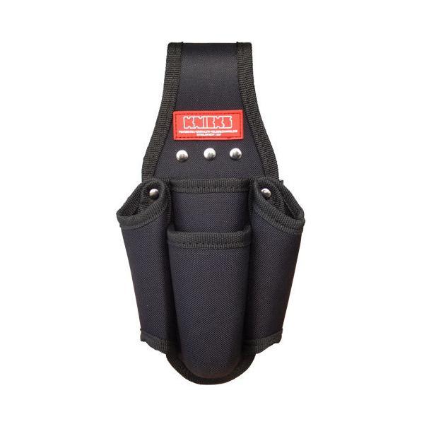 KNICKS ニックス KC401PLNA 型押し底付ドライバー・ペンチニッパ4Pホルダー(工具差し) 押し型EVA内蔵型 ポリエステル製