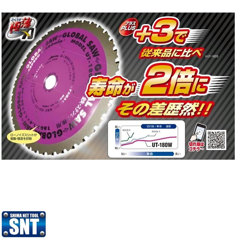 モトユキ GLOBAL SAW UT-180W 10枚セット