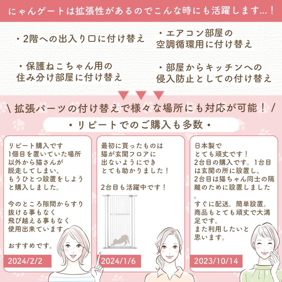 LIFAXIA 【P2倍!2000円OFFクーポン!】 【にゃんゲート150cm】 ペット