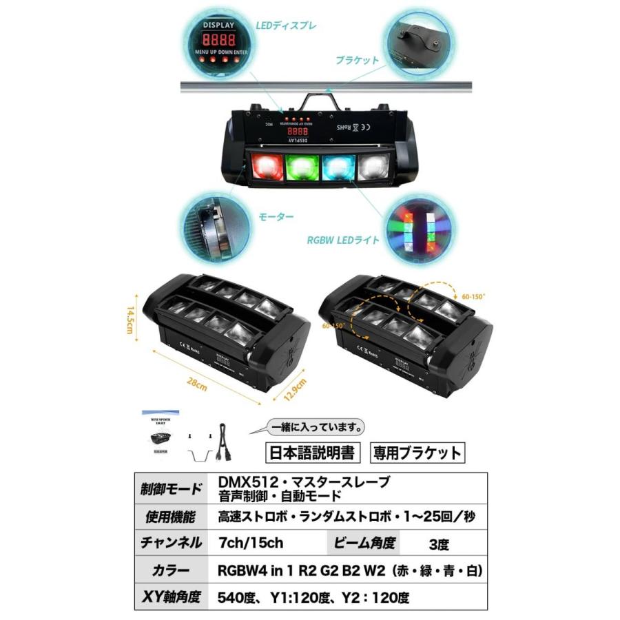 ムービングライト ステージライト 舞台 照明 演出 DMX制御 自動 ムービングライト ステージライト 舞台 照明 演出 DMX制御 自動
