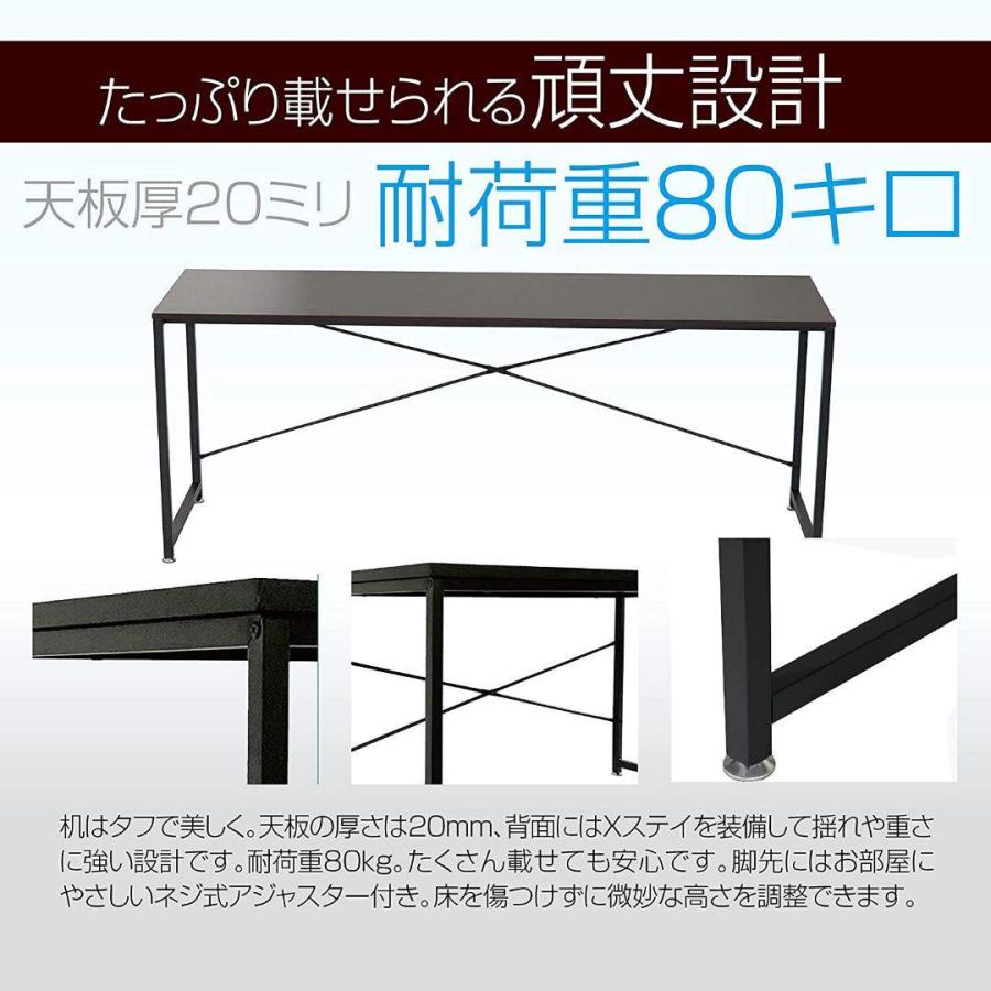 SKK シンプルワークデスク 160cm 4色あり パソコンデスク 作業台 机 