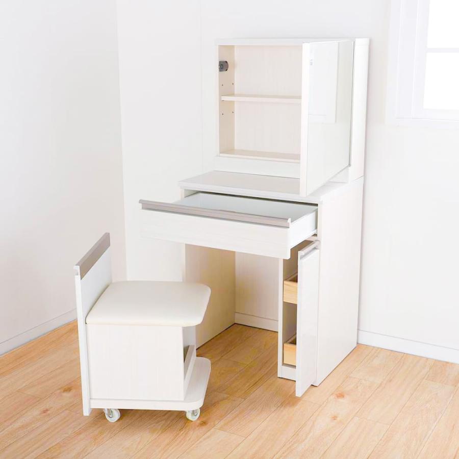 ドレッサー おしゃれ ドレッサーデスク メイク台 化粧台 白 ミラー