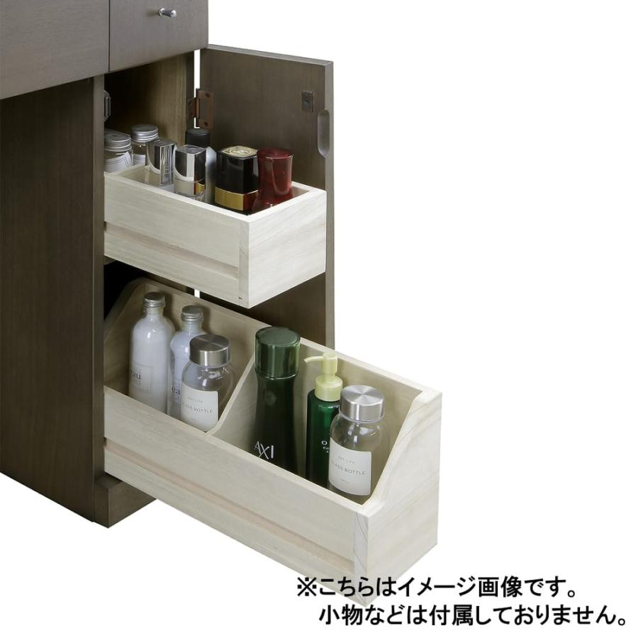 デスクドレッサー 美来 タモ SGY／GY (配送員設置) : 島忠