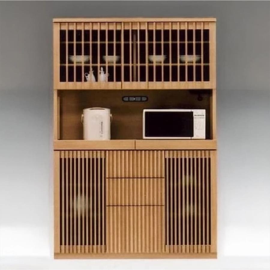 食器棚 幅120 和風 キッチン収納 キッチンボード レンジ台 日本製