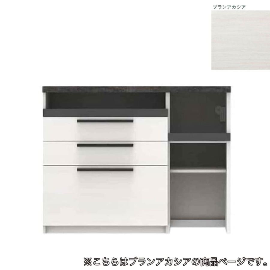 パモウナ キッチンカウンター 幅120 食器棚 レンジ台 日本製