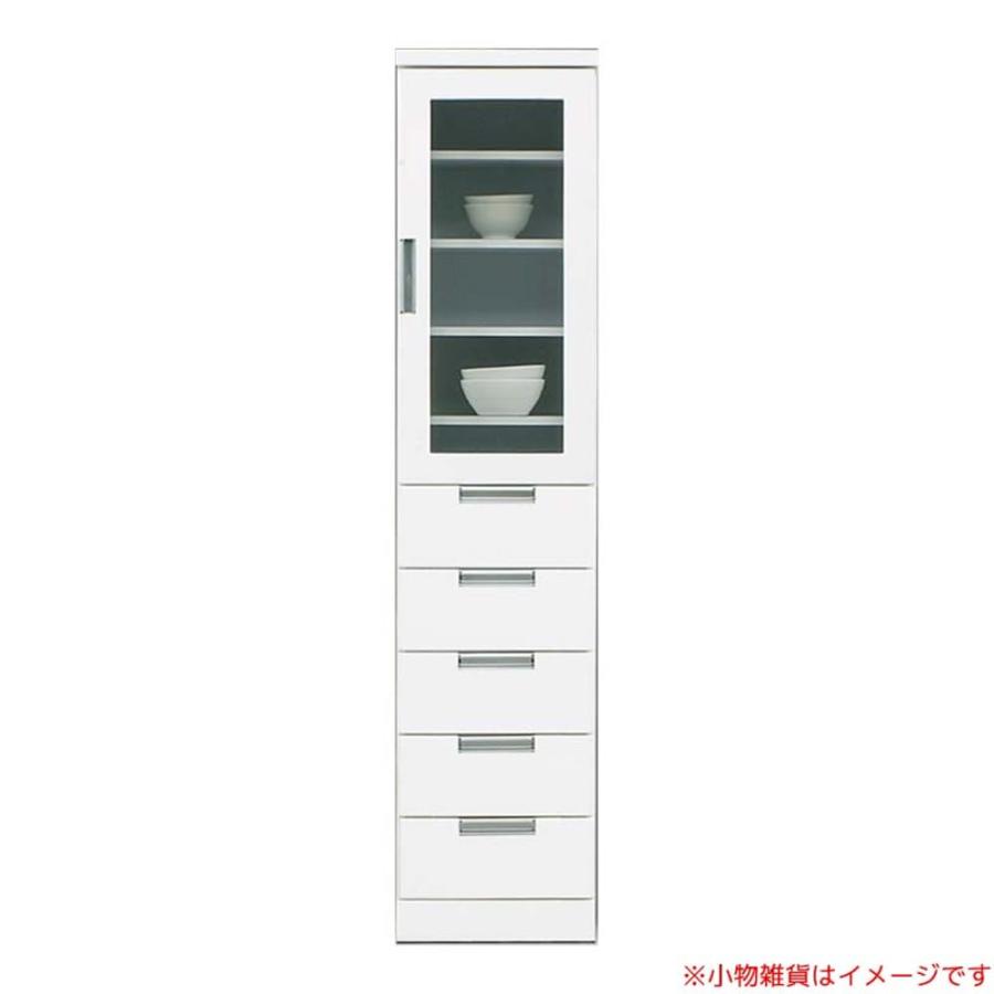 食器棚 スリム 白 40 キッチン収納 キッチンボード スペースボード スリムII 40HG WH 島忠 ホームズ (配送員設置) : 島忠 ...