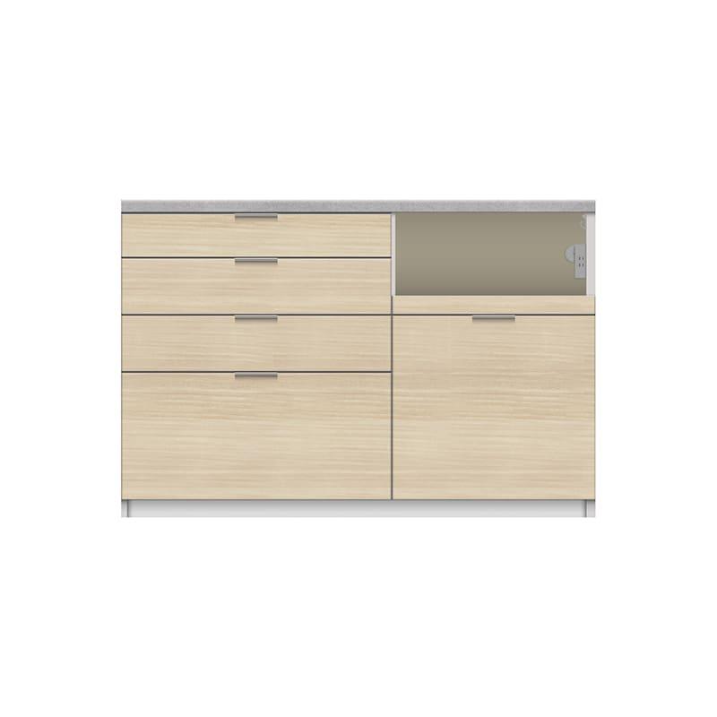 パモウナ キッチンカウンター 下台 幅140cm 奥行50cm 日本製 キッチン