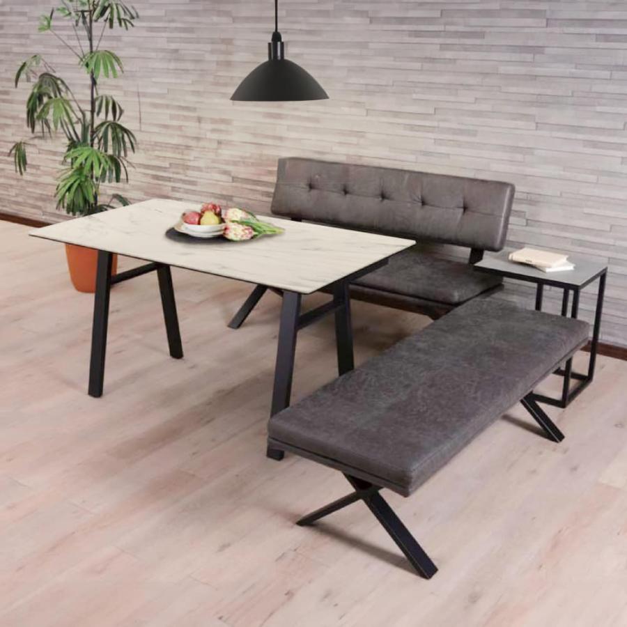 ダイニングテーブル クレモナ135テーブル ホワイトクオーツ