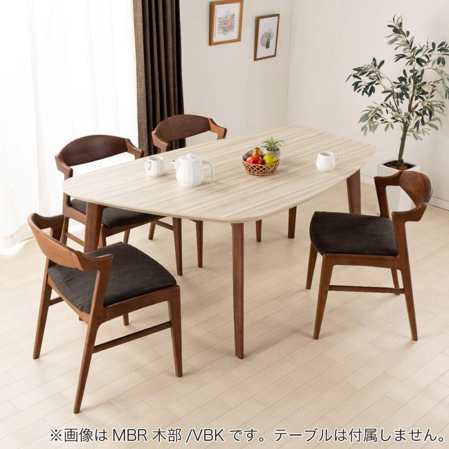ダイニングチェア エスト Bランク MBR/VBK (大型配送便) : 島忠