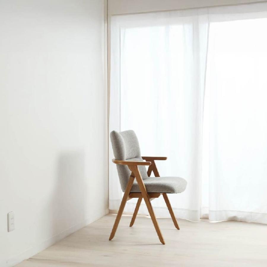 ダイニングチェア　サヤII　ＯＡＫ／ＧＲＹ (玄関先お渡し商品)_1