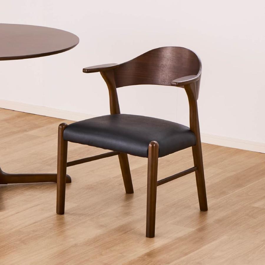 美品 リーフパーク 椅子2点セット ウッドパーク]肘付きダイニングチェア リーフ WN (宅配便) : 島忠