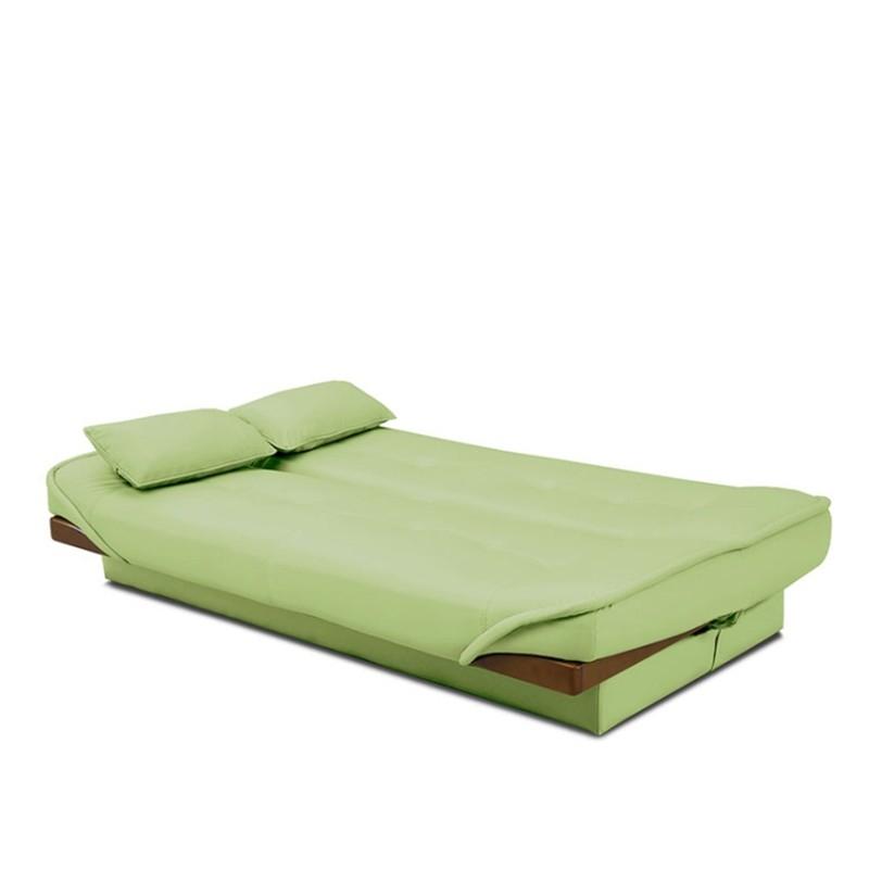 ソファ ソファー 2人掛け 北欧 おしゃれ 収納付き ベッド 一人暮らし ニ人掛け ソファーベッド横型 ラッセルii Pvc グリーン 配送員設置 島忠 ホームズ Paypayモール店 通販 Paypayモール