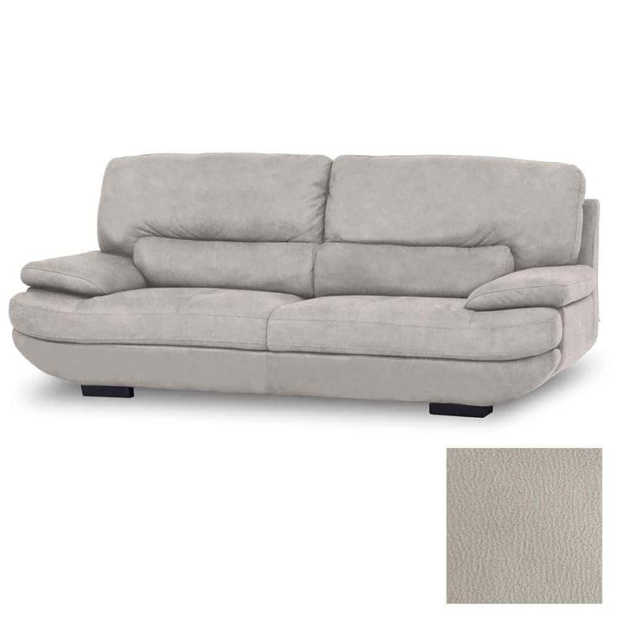 ニトリ トレビソ レザーテックス Lタイププラチナグレー レザー カウチ