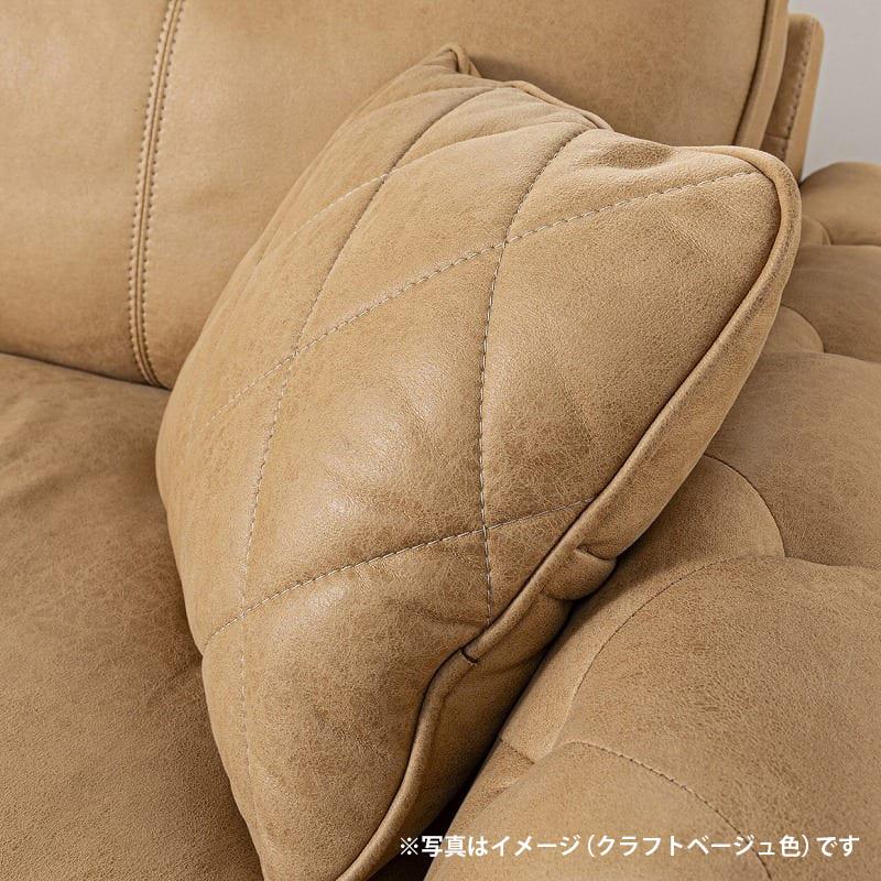 関家具 【レザーテックス】 2人掛けソファ ヘンリー (キャメル) (配送