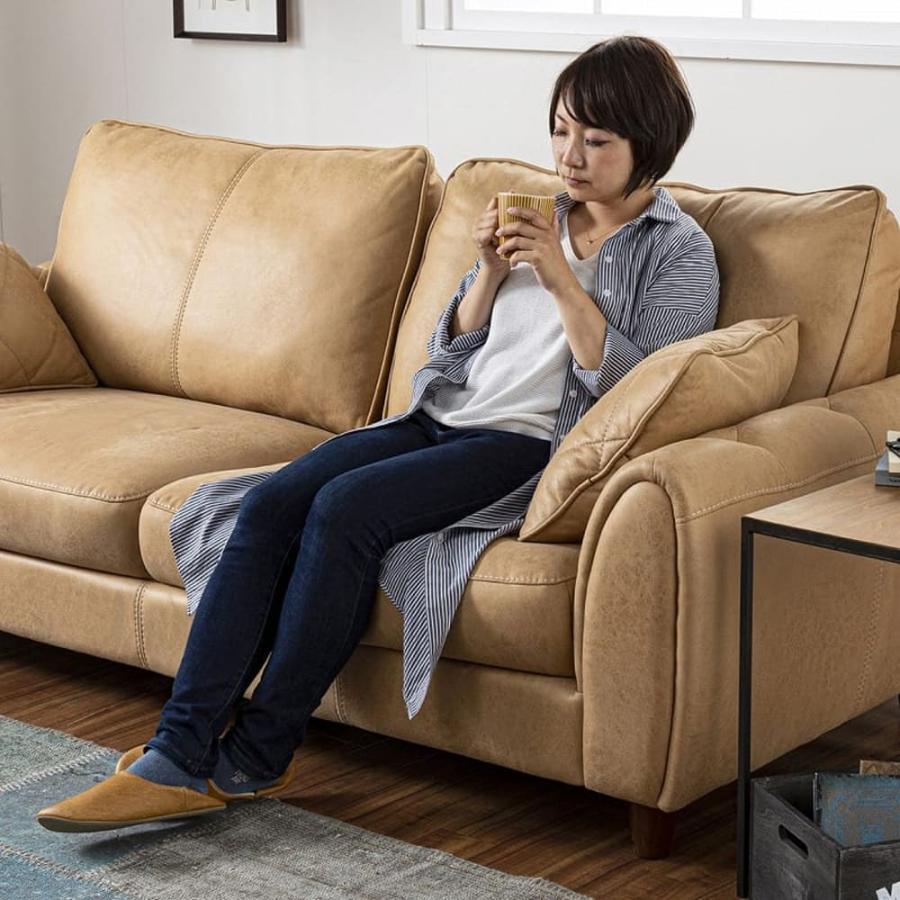 関家具 【レザーテックス】 2人掛けソファ ヘンリー (クラフト 関家具 【レザーテックス】 2人掛けソファ ヘンリー (クラフト