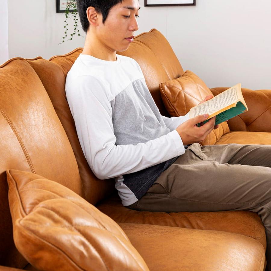 関家具 【レザーテックス】 シェーズロングソファ ヘンリー 右 関家具 【レザーテックス】 シェーズロングソファ ヘンリー 右