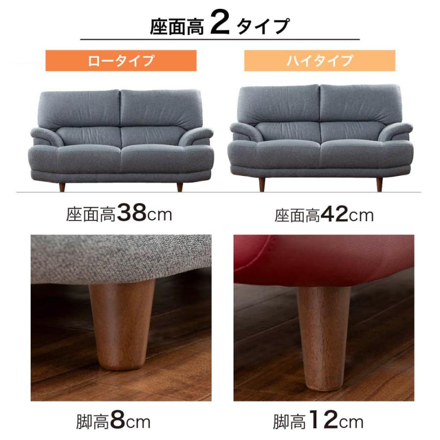 3人掛けソファー デビュー077 3Sハイタイプ SH42 合皮 WH (配送 3人掛けソファー デビュー077 3Sハイタイプ SH42 合皮 WH (配送
