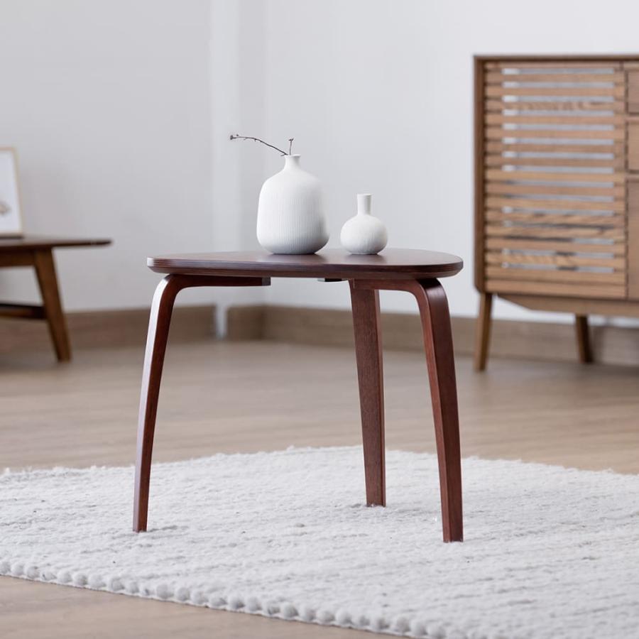 サイドテーブルトライアングルテーブル ウォールナット (配送員設置