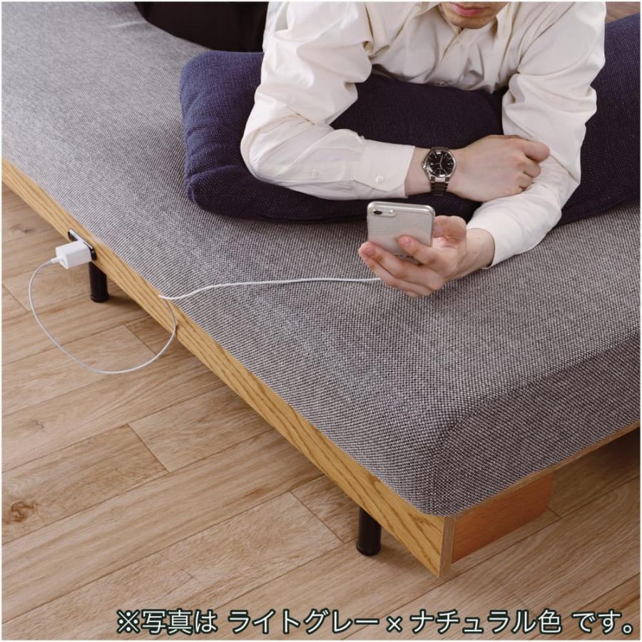 ごろ寝ソファ ソファーベッド エゼ 180 VN/Dグレー (配送員設置