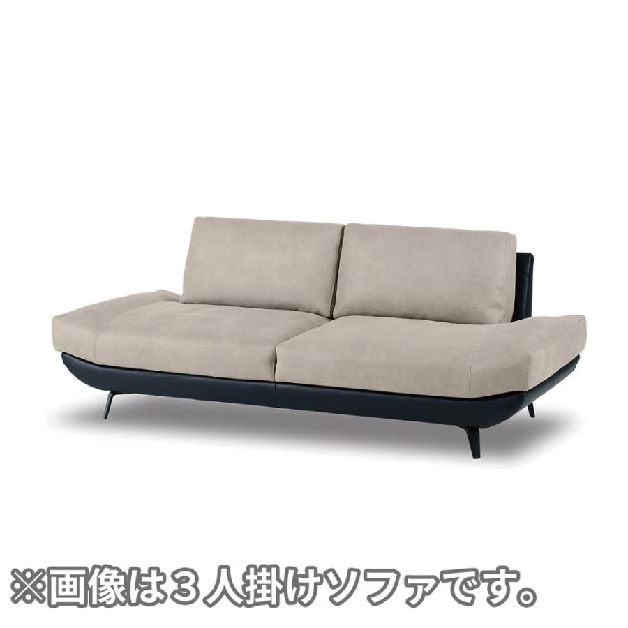 レザーテックス】 2.5人掛けソファ バルカーラ プライム(プラチナ