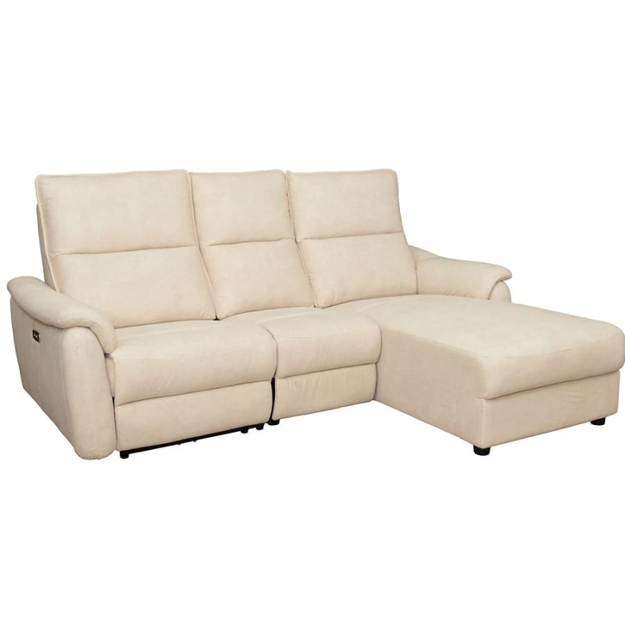 電動リクライニングカウチソファ フラン モーション付L IV