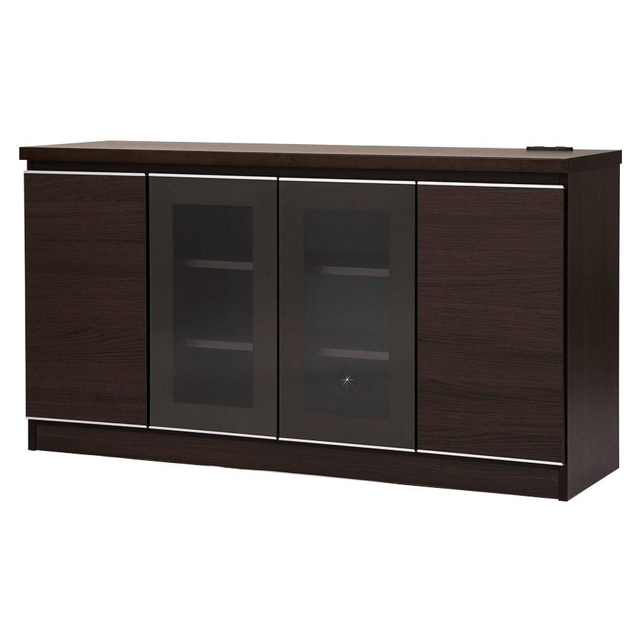 キャビネット おしゃれ モダン 収納 サイドボード Ldボード ダークブラウン リビング 配送員設置 収納棚 キット130dbr 木目 ギフト プレゼント ご褒美