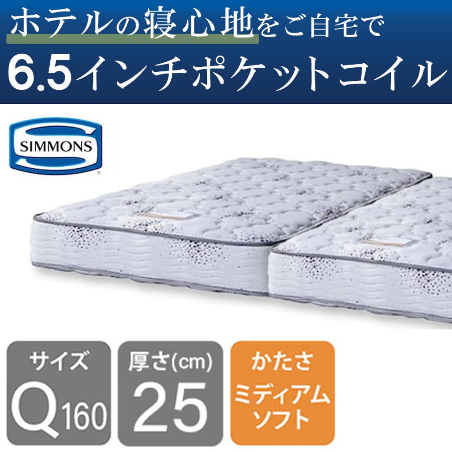 SIMMONS（シモンズ） 6.5インチニューフィットII AB16S04(クイーン160