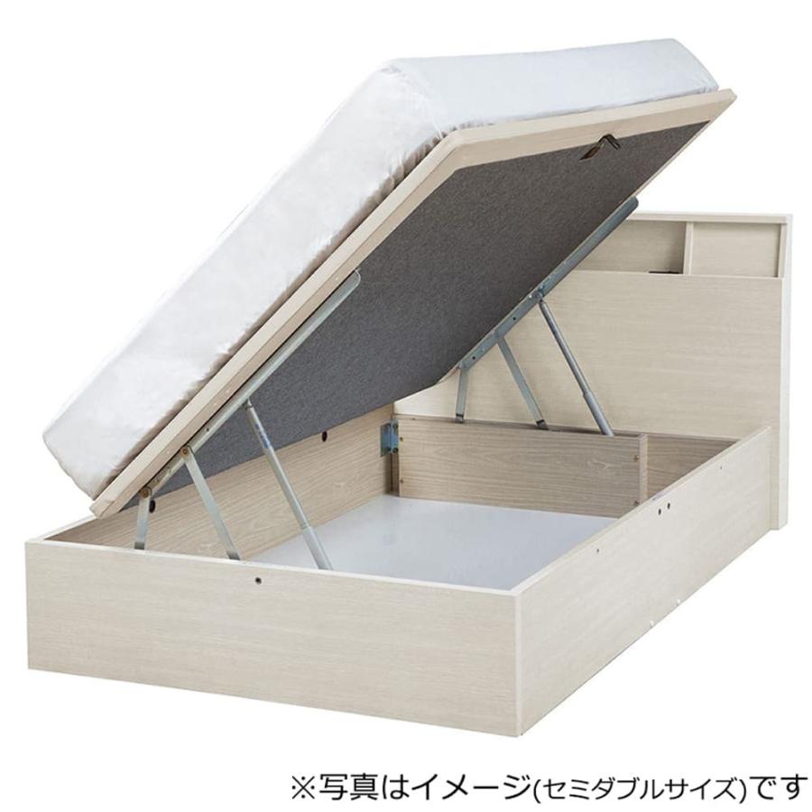 ドリームベッド ベッド ベッドフレーム セミダブル リフト 収納 衣類