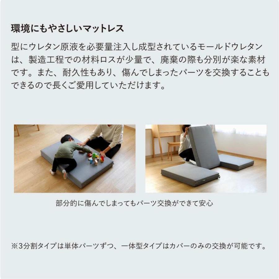 カリモク マットレス セミダブル muff「マフ」 N317M4COG フロス 3分割タイプ モールドウレタンフォーム モールドHEXA（ヘキサ） (配送員設置)_9