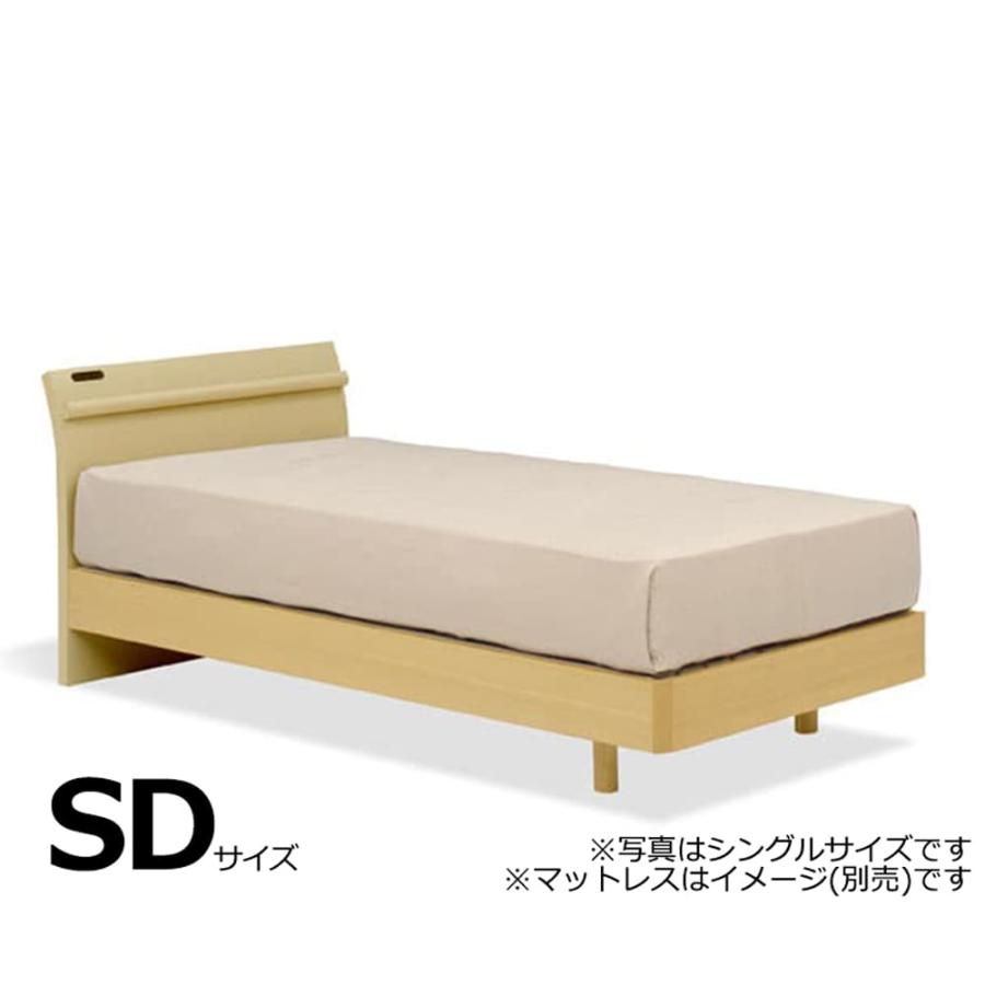 ベッド ベッドフレーム セミダブル 脚付き スノコ スピーク3 スリム 