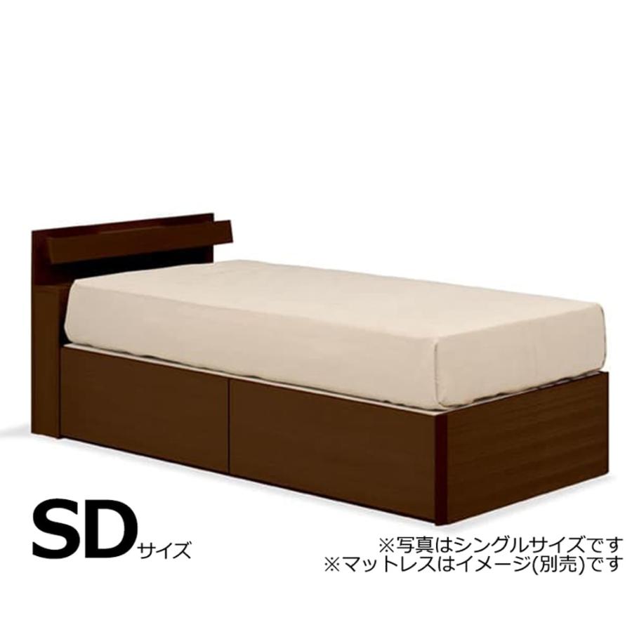 ベッド ベッドフレーム セミダブル 引出し 収納 スピーク3 宮(キャビ 