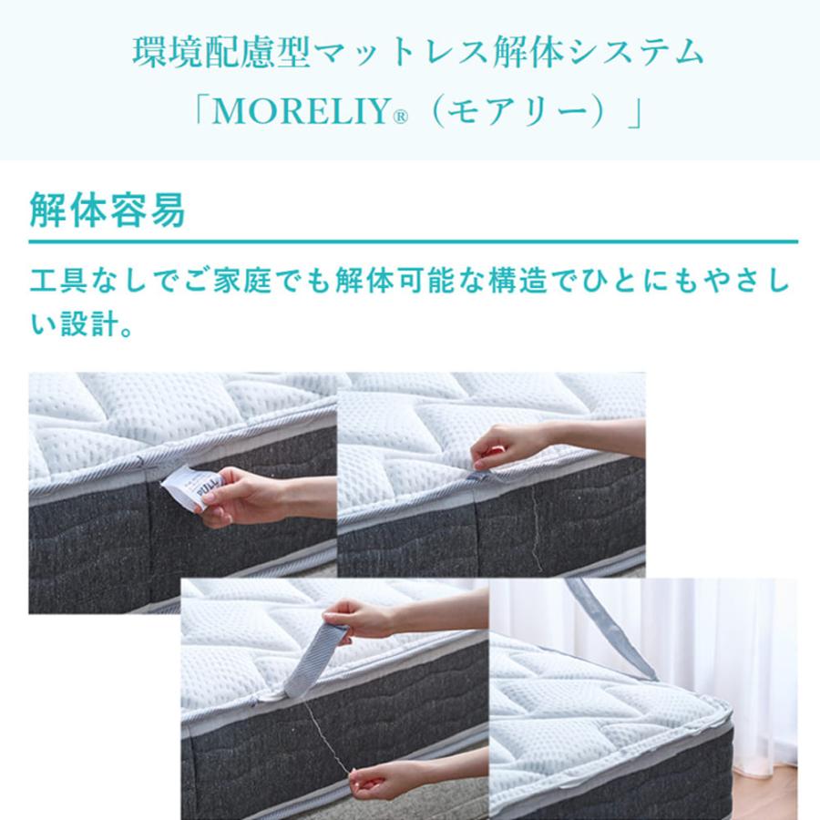 フランスベッド FranceBed シングルマットレス ＬＴ−７７００Ｓ ＰＷ モアリーＮ ミディアムソフト (配送員設置)