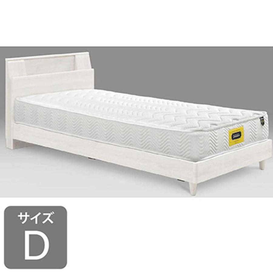ダブルフレーム ミラーノ Sキャビ 引無 WH ホワイト ※マットレス