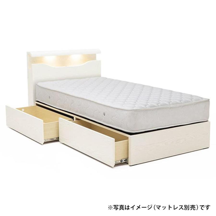 セミダブルフレーム フィズリー 引出し IV ※マットレス別売り※ (配送 