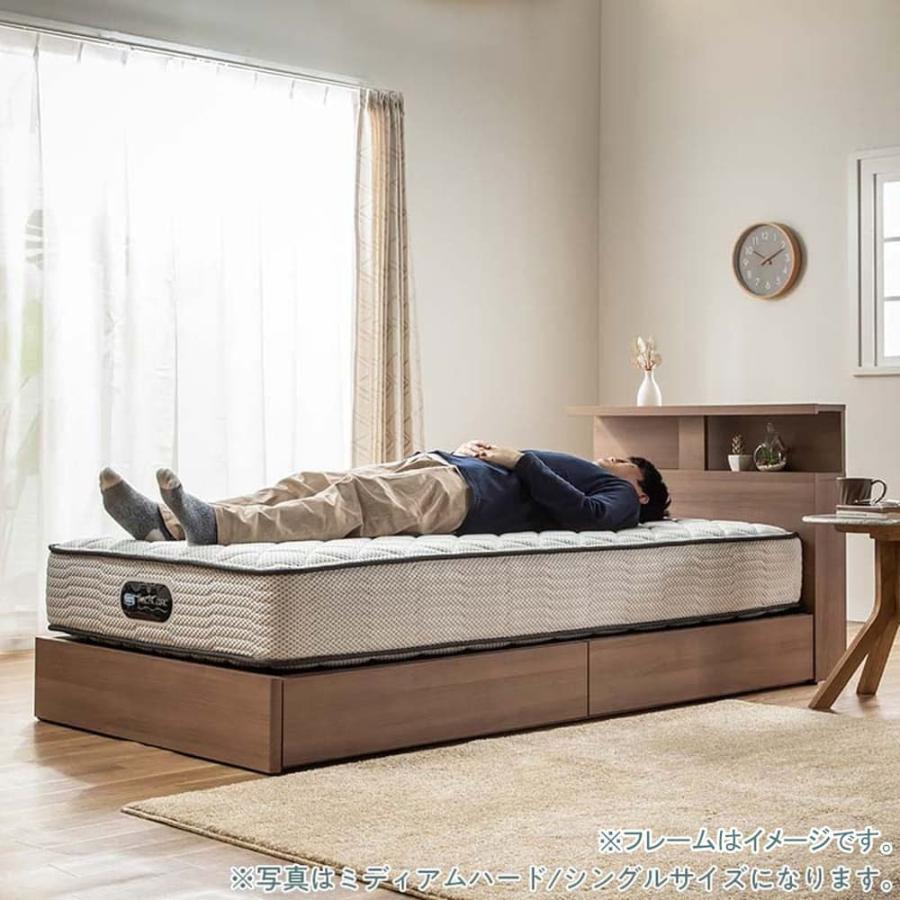 バックケア マットレス セミダブル ベッド用 ポケットコイル 6.5インチ