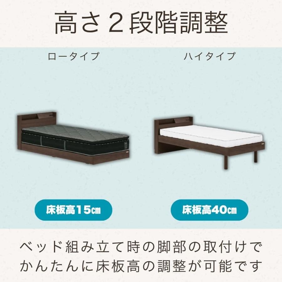シングルフレーム レッグル ダークブラウン (大型配送便) : 島忠