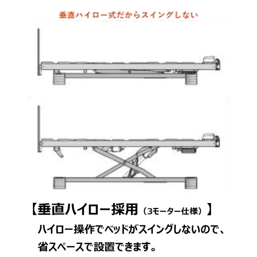 電動セミシングルベッド ひな型Ｃ ＳＳ  A印字機 ＲＡ−Ｃ１Ａ４ＣＣ １＋１Ｍ正六面体 ヨーロピアン ※マットレス別売 (送りとどける員取りつける)