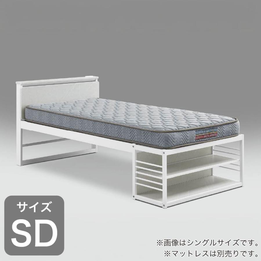 セミダブルフレーム セミダブルフレーム スタリオ ホワイト (大型配送便) : 島忠・ホームズ