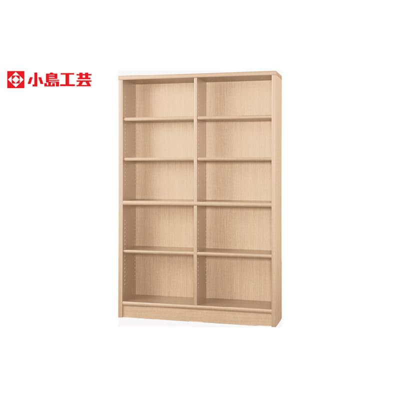 小島工芸 書棚 アコード120H(チェリーナチュラル) 本棚 おしゃれ 大