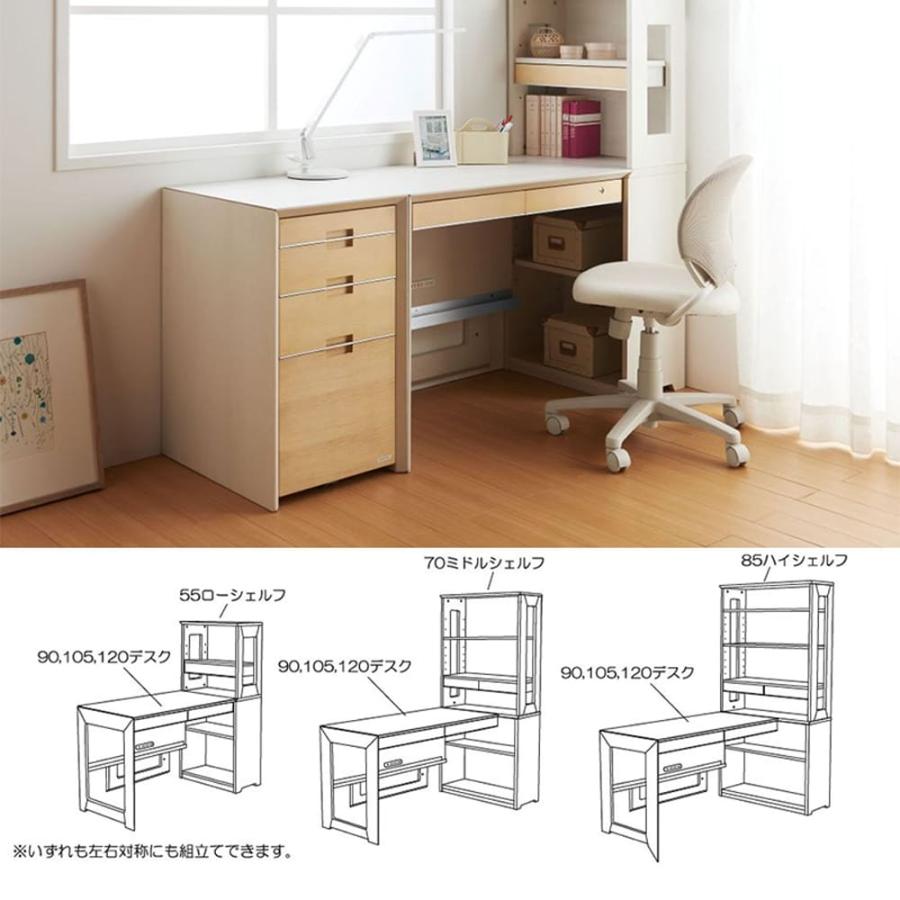 コイズミファニテック パソコンデスク 学習机 シンプル 幅120 PC