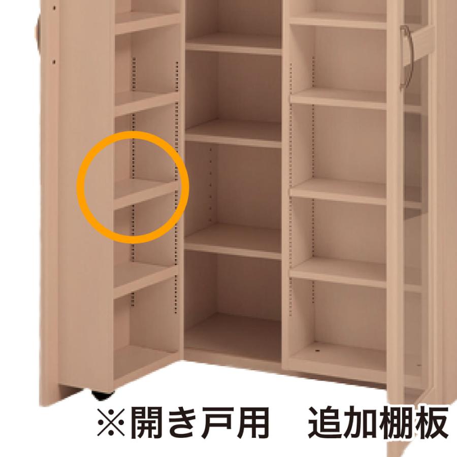スライド書棚 NEWプラス 80 向かって左・開き戸用 追加棚板 NA (宅配便