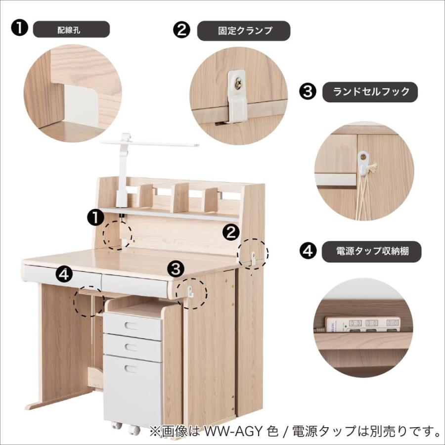 棚付デスク ESフレクス2 MMD-560 MP-MP/NL-12W WH (大型配送便) : 島忠